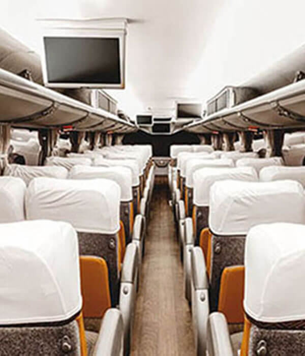 Charter bus comfort
